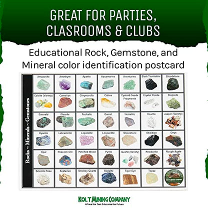 Rock Hound Emerald Kit - Real Gemstone, Crystal & Mineral Specimens - size: Emerald