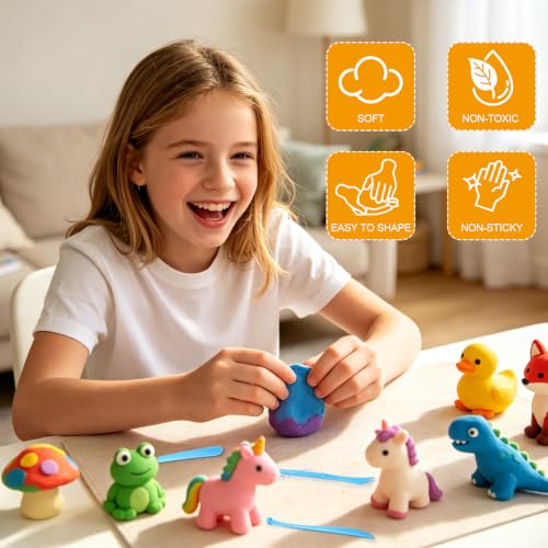Air Dry Clay for Kids 36 Colors Birthday Gifts Toys for Boys Girls 3-8