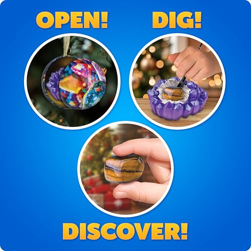 Blue Marble Christmas Ornament Dig Kit with 4 Science Surprises for Kids - style: Dig Kit Ornaments