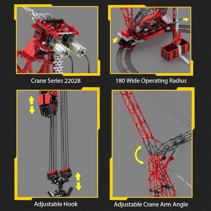 Reobrix RC Crane Building Block Sets Big Remote Control Crane Model