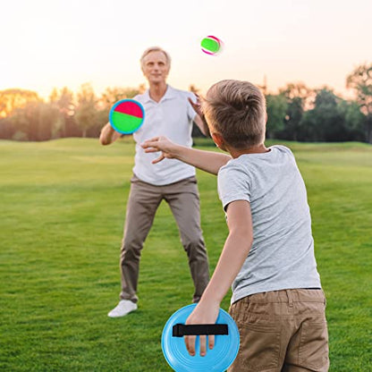 Ayeboovi Toss and Catch Ball Game Outdoor Beach Pool Toys for Kids Age 3-12 - style: 2 Paddles 2 Balls
