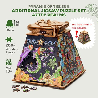 iDventure Cluepuzzle Pyramid of the Sun, Aztec Realms Expansion - color: Extension Aztek