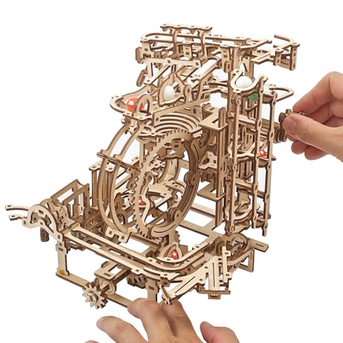 UGEARS Drift Cobra Racing Car, Model Kit, Wooden 3D Puzzles for Adults to Build with Powerful Spring Motor - Wood Mechanical Models Building Kit Retro Hobbies - style: Cobra Racing