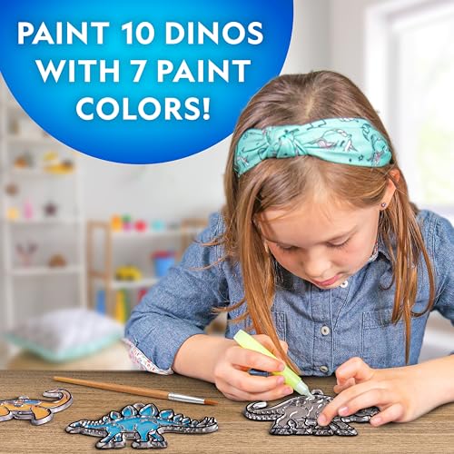 National Geographic Dinosaur Stained Glass Suncatcher Craft Kit for Kids - style: Glowing Dinos