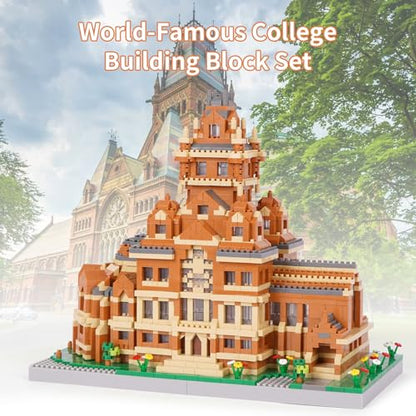 Mini Building Blocks World-Famous College Architectural Model Micro Mini Block Set - color: Famous College