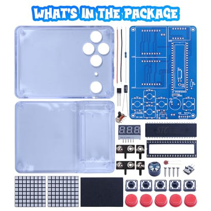 PEMENOL 4 Retro Games DIY Soldering Kit for Beginners