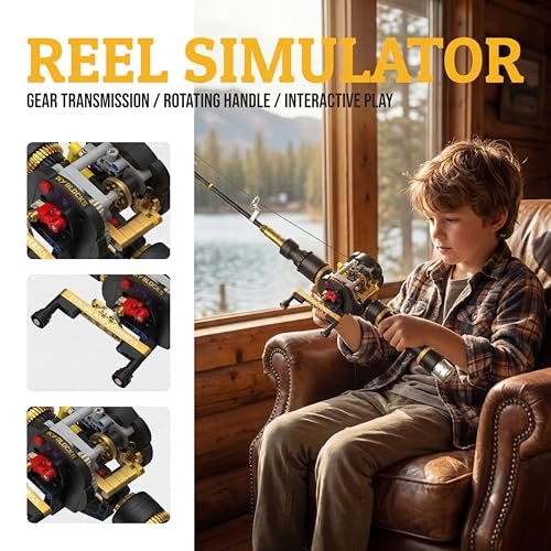Fishing Rod Building Block Set 589+ Pcs STEM Hobby Decor Model Toy - color: Deluxe Edition: 589 Pieces