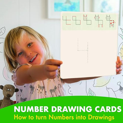 MD CREATIVE Draw & Trace Numbers Educational Toy for Girls & Boys 3-6
