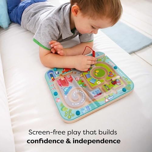 HABA Town Maze Magnetic Busy Board & Travel Toy for Toddlers Ages 2 & Up