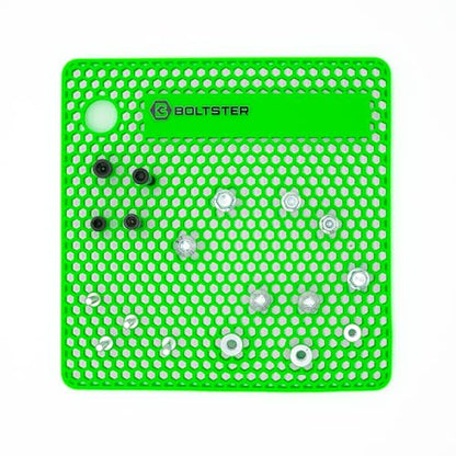 Boltster Original Silicone Fastener Organizer Tray, Bolt and Screw Holder for Mechanics, Automotive, Industrial and DIY Projects, Heat and Chemical Resistant, Green - color: Green