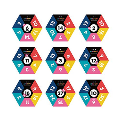 Evermade Adsumudi Math Game - The Monstrously Fun, Smart Game for Kids to Practice Multiplication, Division, Addition and Subtraction - Great for Kids Ages 8-12 - size: 5.5 x 5.5 x 1.13 inches