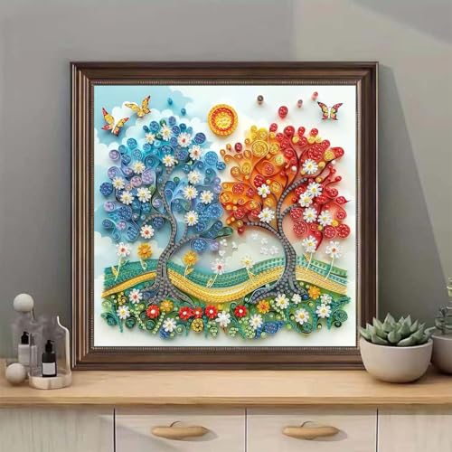 Diamond Art Kits for Adults,Tree of Life Diamond Painting Kits 12 x 12 inch - color: SH6012