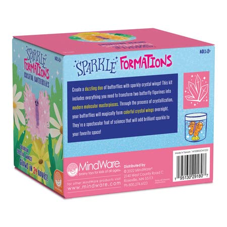 MindWare Sparkle Formations Crystal Butterflies Science Kit with Crystal