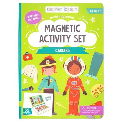 Stephen Joseph Magnetic Activity Set for Kids, Careers 50-Piece Play Set - color: Careers