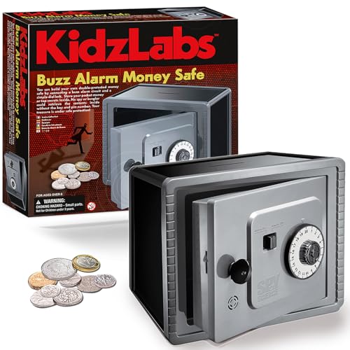 4M KidsLabs Buzz Alarm Money Safe - DIY Electric Piggy Bank Building Kit