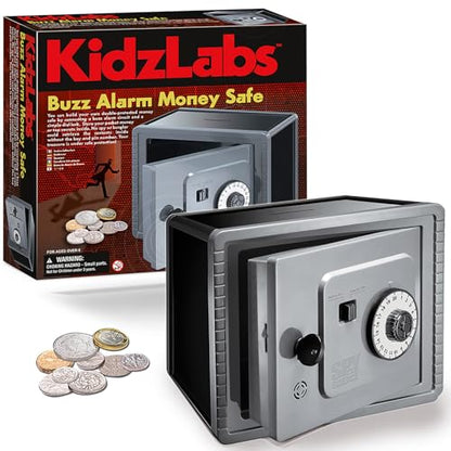 4M KidsLabs Buzz Alarm Money Safe - DIY Electric Piggy Bank Building Kit