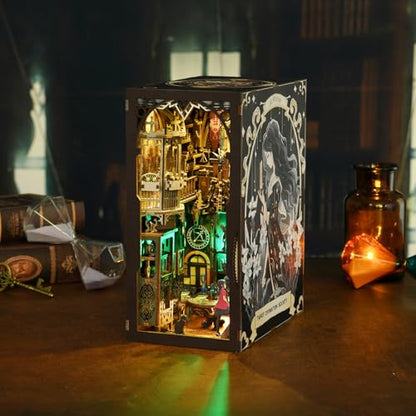 TOYQI Book Nook Kit, DIY Miniature Dollhouse Kit for Adults and Teens - color: Tarot Divination