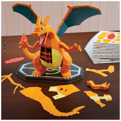 4D Build Pokémon Charizard 3D Puzzle Model Kit, Desk Décor, Shelf Display - style: Charizard 223 pcs