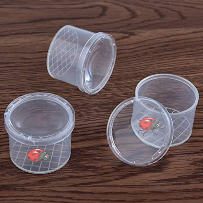 Coopay 32 Pieces Bug Viewer Critter Insect Cage Magnifying Insect Box Bug Magnifier Container Catcher Cage, Science Nature Exploration Toys