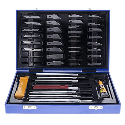 52pc Deluxe Utility Knife Complete Modeling Scrapbooking Set Hobby and Craft