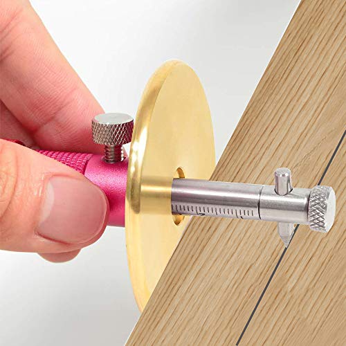 Generies Dovetail Jig Wheel Marking Gauge Wood Scribe Tool Set (14 Piece) - Bearing & Locked Cutters, Metal Pen, 10 Pencils, Woodworking Pencil for Soft Hard