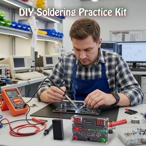 DIY 3-in-1 Game Console Soldering Practice Kit with LED Sound Effects, STEM Solder Project for Electronics Hobby, Fun Hands-On Build for School Educational Learning, Creative Present