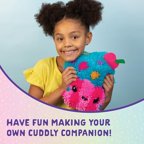 LatchKits Cupcake Pillow - Latch Hook Kits for Kids, Arts and Crafts, Yarn Art, Kids Crafts, Toys for Girls, Birthday Gift for Girls, Easy to Follow Pattern, Hook Included, Craft Kits, Ages 6+ - style: Cupcake Pillow