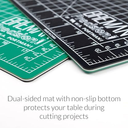 WA Portman Self-Healing Cutting Mat, Crafting Knife, 36'' Metal Ruler Set - size: 24x36