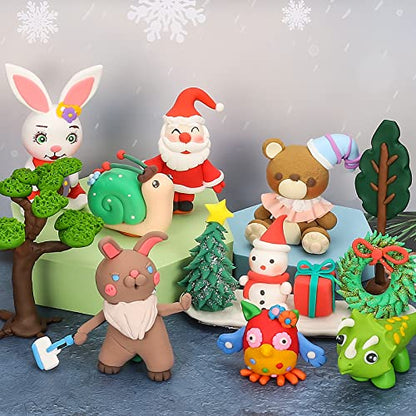 Air Dry Clay Kit for Kids – 64 Colors 15g Each, Non-Toxic Modeling Clay Set - color: 64 Colors