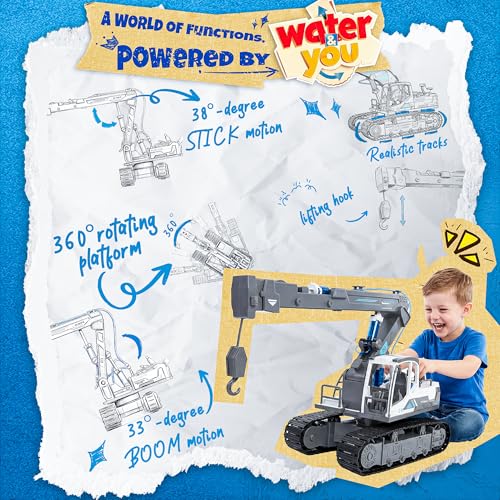 Hydraulic Crane Truck STEM Building Toy, 134 Pcs Engineering Kit for Kids - style: Crane