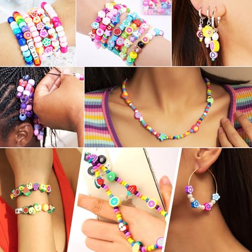 BBita St.Patrick's Day Polymer Clay Beads Bracelet Making kit, 3480pcs 24 Style Cute Fun Beads Charms for Jewelry Necklace Earring Making DIY Accessories for Women Girls - color: C7#St.Patrick's Day