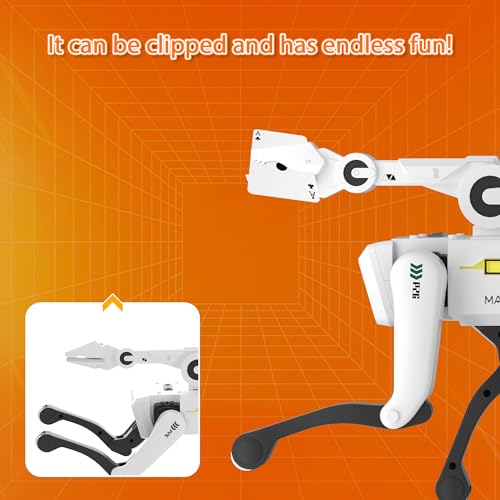 Robot Dog with Claw - Interactive STEM Pet with Voice Control, 30+ Actions & Remot contol, Durable Design for Kids Age 6+ - style: robot dog with claw