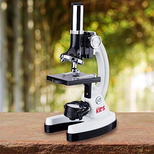 AmScope M30-ABS-KT2-W-WM 1200X Monocular Compound Microscope 52-Pc LED Kit - style: E) Kit + Book