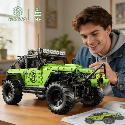 RC Off-Road Vehicle Build kit 1:8 Model Car Building Block Set - color: Style2