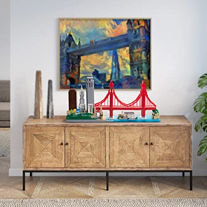 JXRLMB Micro Building Blocks Set for Adults Architecture Skyline Collection San Francisco 3574PCS - color: Big San Francisco
