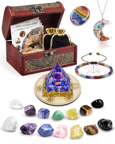 Healing Crystals and Stones Set, Protection Crystal Gift for Women - color: Colorful (Set 14)