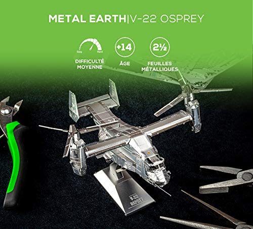 Fascinations Metal Earth V-22 Osprey 3D Metal Model Kit