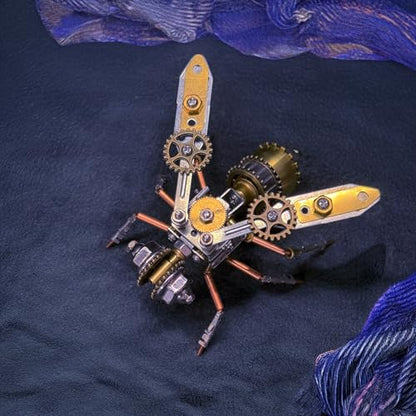 3D Metal Puzzle Kits for Adults Teens-160+Pcs-Mechanical Assembly Bee Insect Models-3 Hours to Build-Ideal for Birthday Gifts and Decorations(Mechanical Bee A) - style: Mechanical Bee A