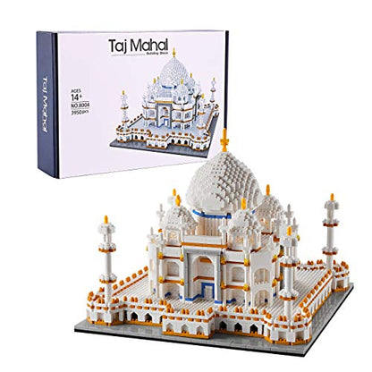 YaJie Taj Mahal Micro Building Blocks Set for Adults, Mini Architecture Bricks Building Sets, Collection Creative Model Kit Gifts for Age 14+（3950PCS） - color: Taj Mahal