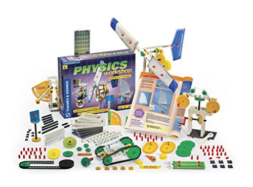 Thames & Kosmos Physics Workshop STEM Science Kit – 38 Builds, 37 Experiments, 305 Pieces, Ages 8+, Gravity, Simple Machines, Gears, Pendulum, Centrifugal Force