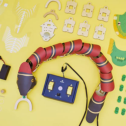KiwiCo Remote Control Snake Robot - DIY Robotics Building Kit for Ages 9+