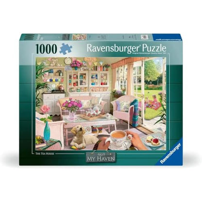 Ravensburger Haven No.12: The Tea Shed 1000 Piece Jigsaw Puzzle for Adults - 12000164 - Handcrafted Tooling, Made in Germany, Every Piece Fits Together Perfectly - style: The Tea Shed