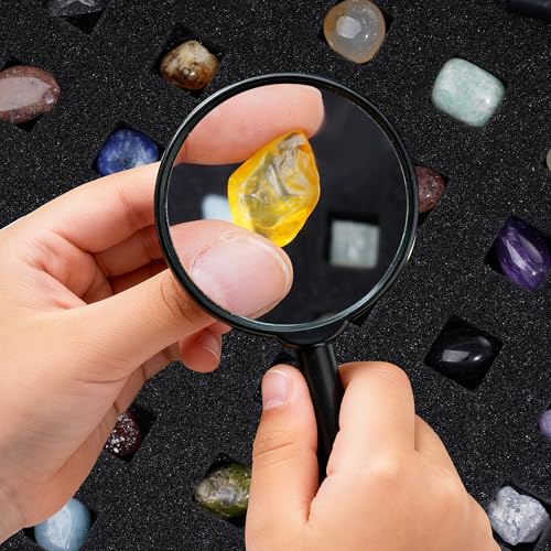 Rock Collection Starter Kit, 43 Pcs Rocks, Gemstones & Crystals Assorted Kit with Guide, Minerals Geology Education Science Gift for Adults Kids
