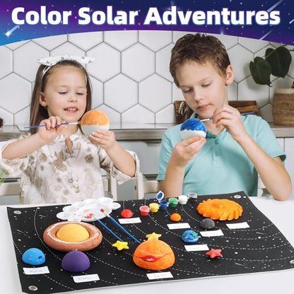 wookidel Solar System Project Kit for Kids, Solar System Model Toy Kit