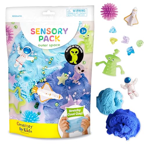 Creativity for Kids Sensory Pack: Outer Space - Toddler Activities and Space Toys, Gifts for Kids, Sensory Toys for Toddlers (Ages 3+) - color: Outer Space, size: 1 Sensory Pack