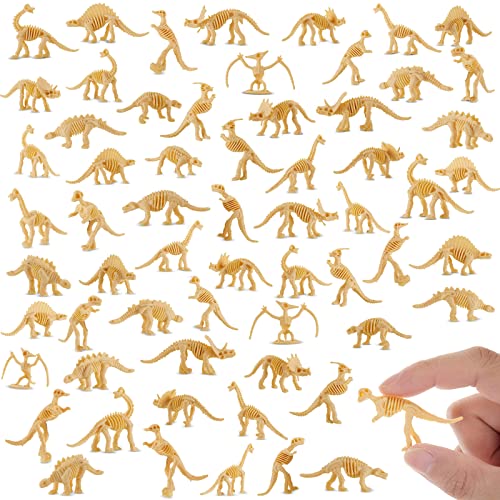 Lewtemi 240 Pcs Mini Dinosaur Skeletons for Sand Dig and Science Play