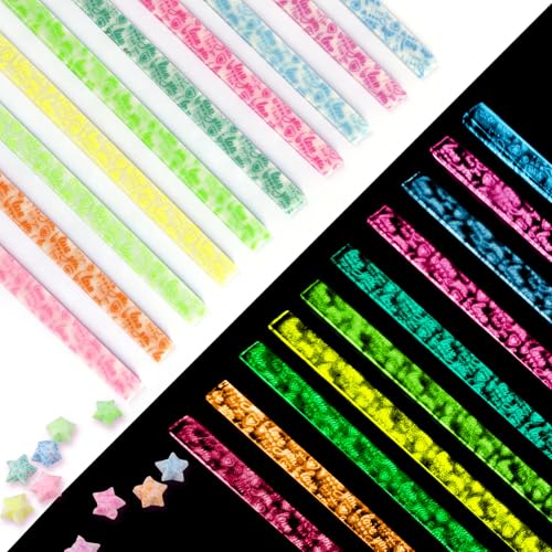 Jtnohx Luminous Origami Star Paper Strips Luminous Origami Love 630 Sheets - color: love