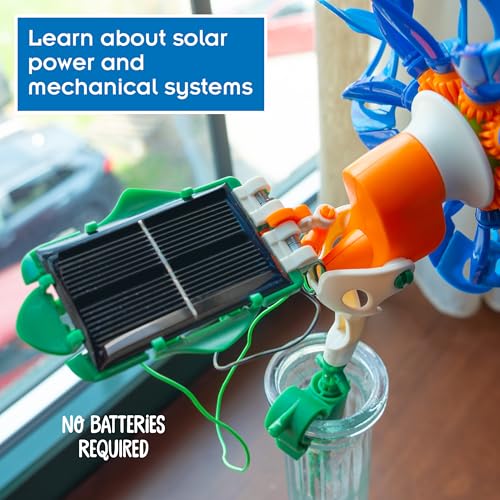 Thames & Kosmos SolarFlower Sapphire Swirl STEM Kit | Build a Motorized Solar-Powered Flower with Spinning, Colorful Petals, Educational Gift for Kids Ages 8+, Adults - color: Sapphire Blue