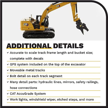 Diecast Masters 1:50 Model Cat 323 Hydraulic Excavator, with Tools, 85657