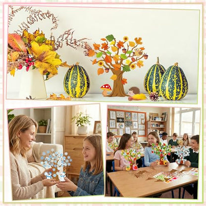 32 Set Seasonal Trees Craft Kits Make Your Own Four Seasons Tree Decoration - color: Seasonal Trees Craft